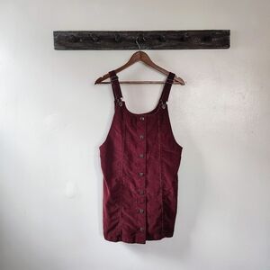 Celebrity Pink Burgundy Button-Front Dress
